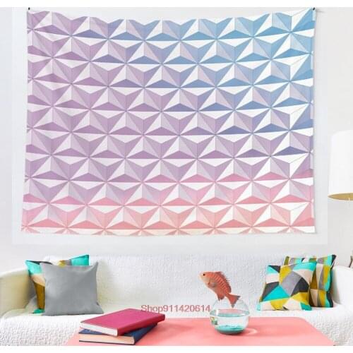 Geodesic Sphere Purple tapestry Coverlet Curtain Blanket Bedding Sheet Towel Throw Window Curtain Tapestries