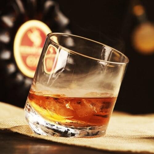 Rocking Whiskey Rock Glass Declining Inclination Angle 20 Degree 10OZ Wine Glass XO Brandy Snifer Chivas Whisky Cup