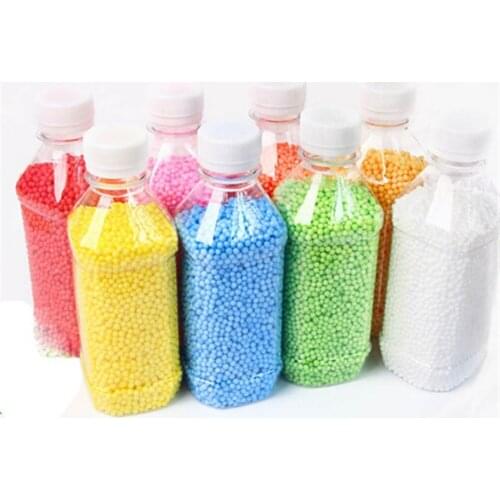 Fashion DIY Decoration Decorative Ranbow Assorted Color Polystyrene Styrofoam Filler Foam Mini Beads Balls