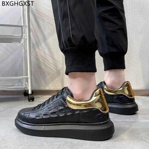 Black Mens Shoes Casual Men Sneakers White Leather Casual Shoes for Man 2021 Running Shoes Men Zapatillas Hombre Chaussure Homme