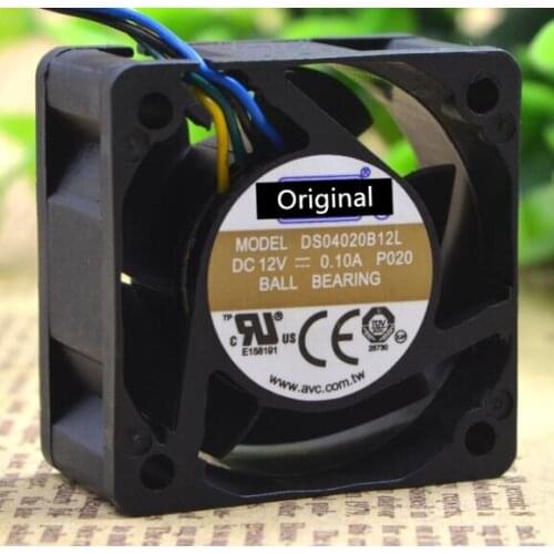 Original 100% working DS04020B12L 4020 4cm 40mm 4pin Ultra-Quiet Temperature Control Speed Control Case Cooling Fan