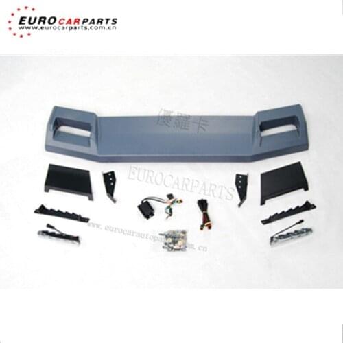 W463 front roof spoiler fit for G-class W463 G500 G550 G55 G63 to B-style front roof spoiler PU W463 spoiler with led