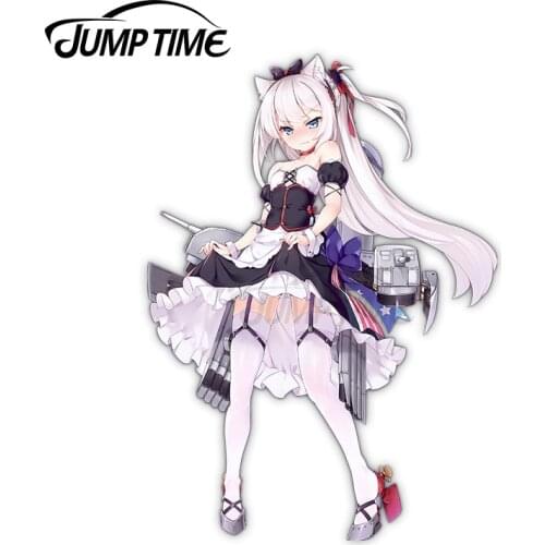 Jump Time 13 x 7.8cm Azur Lane Hammann Retrofit Anime Waifu Decal Waterproof Car Stickers Creative Decals Vinyl Material Decor