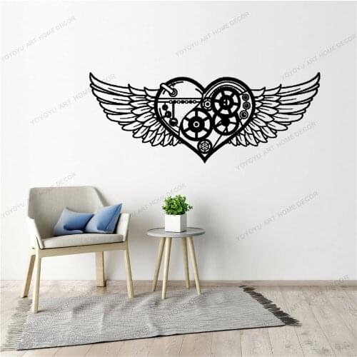 Gear love heart wall sticker for living room home decoration removable wall decal decor pvc diy DW9770