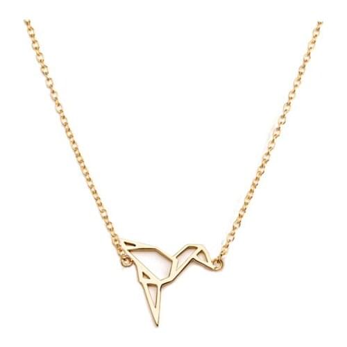 Bird Pattern Silver / Gold Necklace