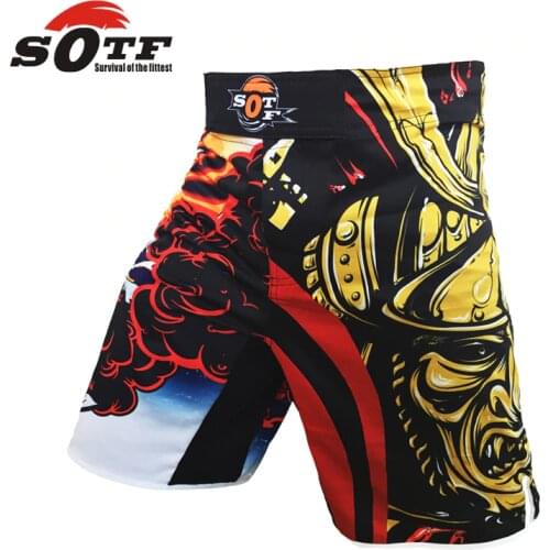 SOTF shorts kick boxing Tiger Muay Thai shorts mma shorts tiger muay thai sanda boxe fight wear yokkao bermuda mma boxing sanda