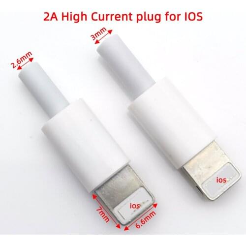 10sets Wire bonding type IOS USB male plug For iphone with chip board connector DIY Charging line plug cable adapter parts