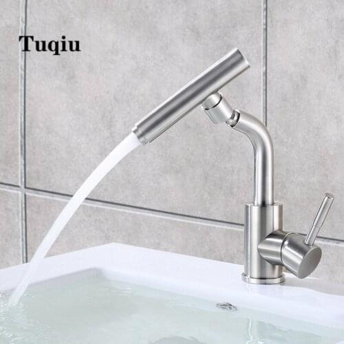 Basin Faucet Bathroom sink faucet 304 Stainless Steel material water tap faucet sink tap basin mixer hot and cold single lever