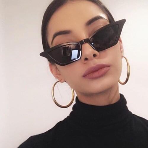 1Pcs Vintage Cat Eye Sunglasses Fashion Women Small Frame UV400 Sun Shades Glasses Street Eyewear Luxury Trending Sunglasses