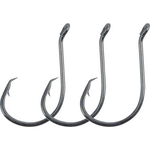 Sport Circle Fishing Hooks 100pcs/lot High Carbon Steel Offset Point Sport Circle Fishing Hook Size 1/0-5/0 7384