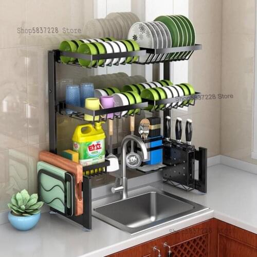 Stainless steel kitchen sink racks, dish racks, drain racks, sinks, sinks for dishes, sink racks, storage racks
