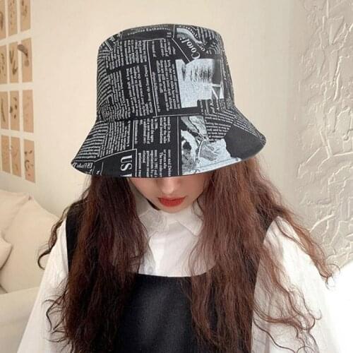 Spring summer Double sided fisherman hat newspaper cotton hat Bonnet peaked cap Panama hat bonnet Fishing hat chapeu bucket