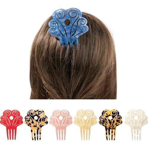 Vintage Hair Combs Acetate Hair Accessories Faux Tortoise shell Hair clips Flamenco woman Headdresses jewelry Wholesale Factory