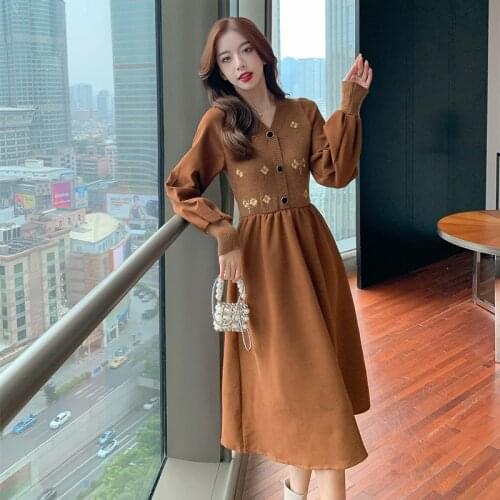 YZAHJ Fashionable Knitted Dresses