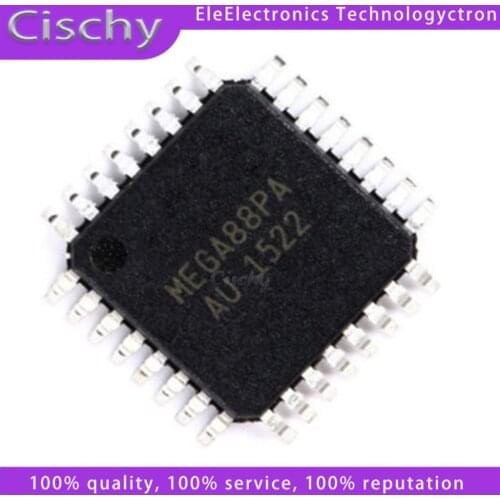 1pcs/lot ATMEGA88 ATMEGA88PA ATMEGA88-20AU = ATMEGA88V-10AI ATMEGA88PA-AU QFP-32 TQFP-32