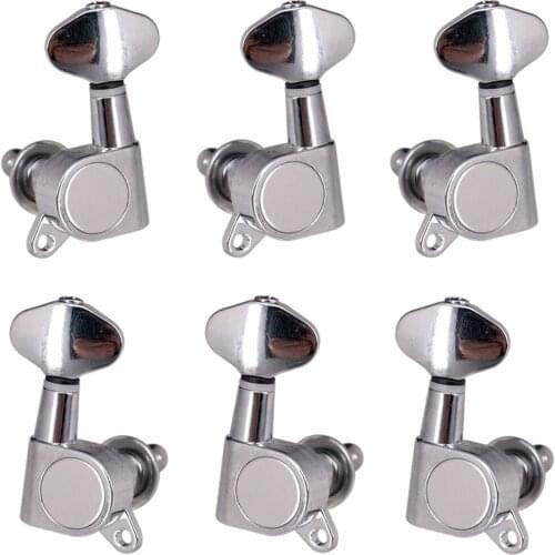 1 Pack 3x Right+3x Left Closed Acoustic/Electric Guitar Tuning Pegs Machine Heads DIY