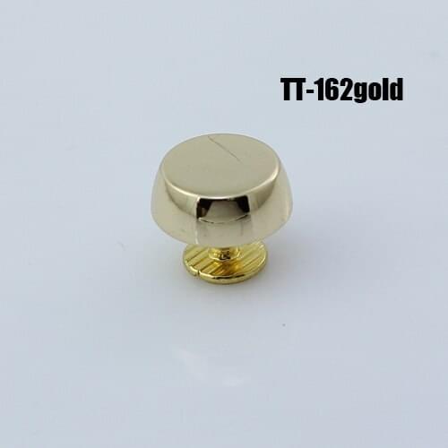 50pc SCREWBACK SPIKE TT- 162 leathercraft gold