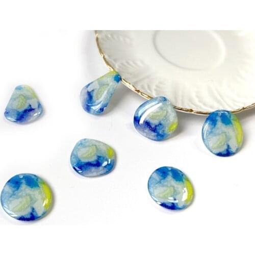 Japanese color blooming irregular shaped acrylic glue material diy hand-made jewelry accessories material