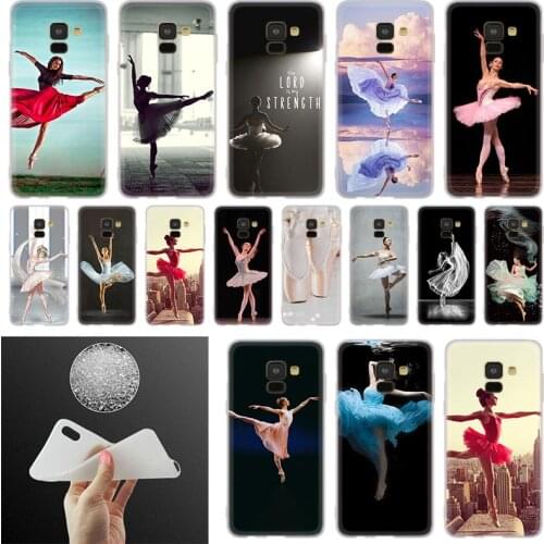 Phone Case For Samsung Galaxy A10 A20 A30 A40 A50 A51 A70 A6 A8 Plus A7 A9 2018 A3 A5 2017 Ballet Dance Girl Ballerina Slippers