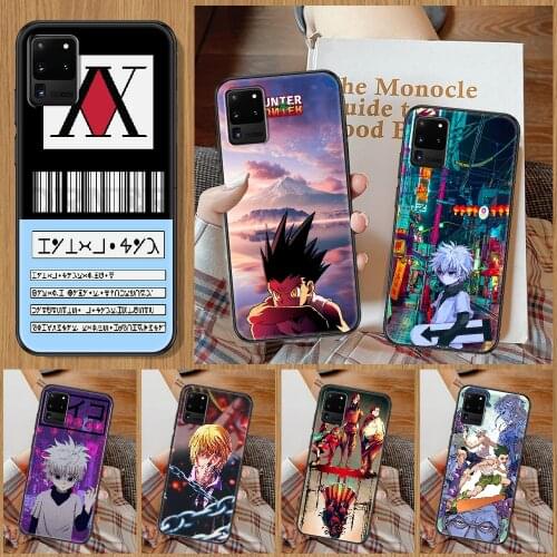 HUNTER×HUNTER Anime Phone case For Samsung Galaxy Note 4 8 9 10 20 S8 S9 S10 S10E S20 Plus UITRA Ultra black pretty prime 3D