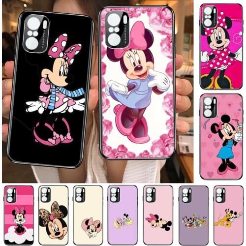 Mickey With Minnie Phone Case For xiaomi redmi POCO F1 F2 F3 X3 Pro M3 9C 10T Lite NFC Black Cover Silicone Back Prett mi 10 ult