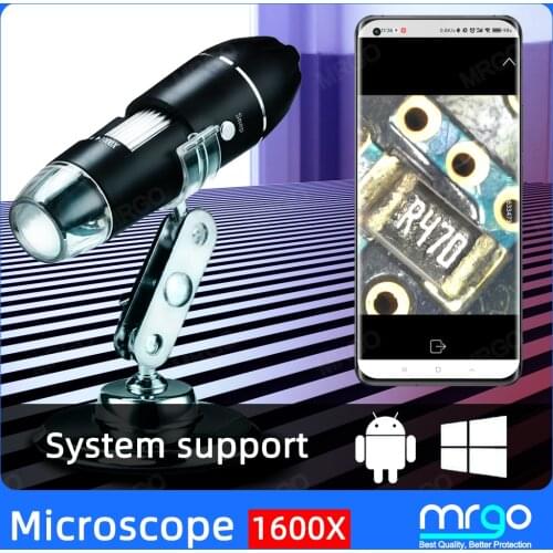 Digital Microscope USB trinocular Electronic cell Phone Digital Microscope For Soldering 8 LED Magnifier Type C Endoscope Camera