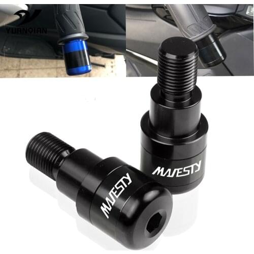 FOR YAMAHA Majesty 400 2004-2011 2005 2006 2007 2008 2009 2010 7/8'' 22mm Motorcycle Handlebar Grips End Handle Bar Cap End Plug