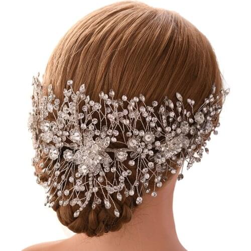 ZMHP286 Luxury Bridal Hair Crown Wedding Hair Jewelry Bridal Hair Accessories Bridal Hairband Wedding Hair Tiara Bridal Headwear
