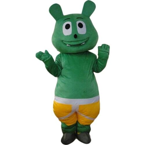 Green Bear Mascot Costume Suits Cosplay Party Game Cartoon Fancy Dress Outfits Advertising Promotion Carnival Halloween Adults