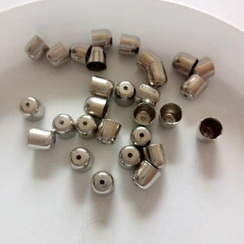 Hot 20pcs/lot Iron Cap Flat Bottom Cap Fit Handmade Lanyard/tassel End Connector Diy Jewelry Accessories