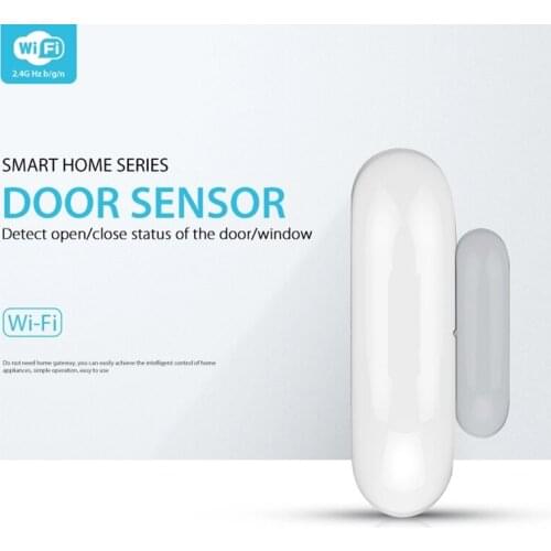 Wifi 2.4GHz Magnetic Remote control Window Door Sensor alarm detector alert defender anti-theft for smart home APP control