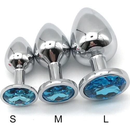 Small Medium Big Butt Plug Stainless Steel Metal Anal Plug Sex Toys for Adults BDSM Bondage Restraints Women Men Gay Dilator