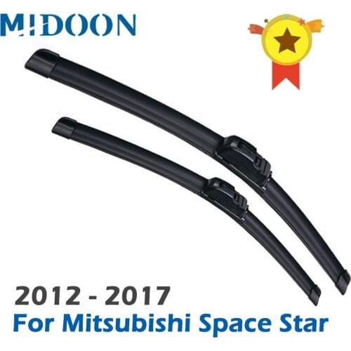 MIDOON Wiper Front Wiper Blades For Mitsubishi Space Star 2012-2017 2016 2015 2014 Windshield Windscreen Front Window 22"14"
