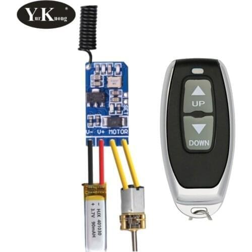 Mini motor Remote Control Switches Small Tiny Motor Forwards Reverse Stop Positive negative winch motor steering module