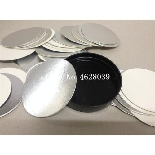 Brand New For induction sealing 35mm plactic laminated aluminum foil lid liners 10000pcs Top Quality Version