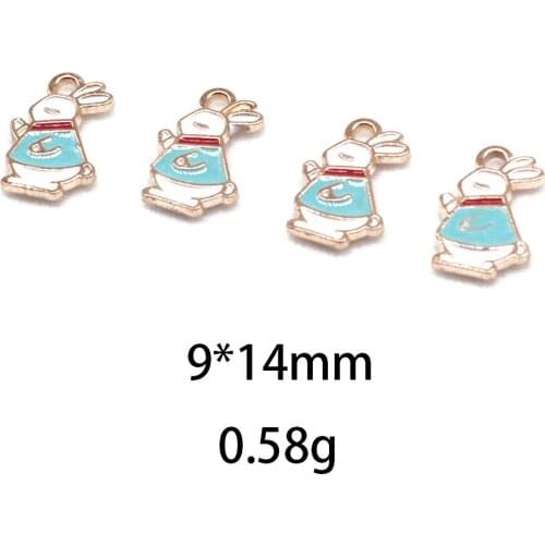 Novelty earrings Korean earrings weird jewelry rabbit dripping oil alloy jewelry accessories earring pendant pendant