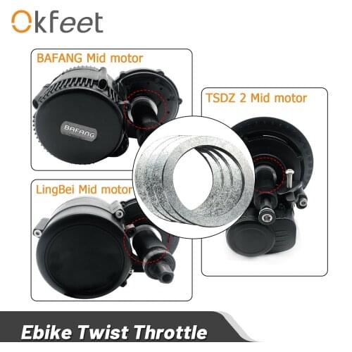 Okfeet Spacer 4 Pieces 9.6mm Ebike Conversion Parts For Bafang BBS01 BBSHD TSDZ 2 Lingbei Mid Motor Bottom Bracket Fitting