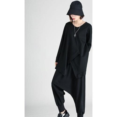 Bat Shirt dark black sweater loose Korean version of the ancient style jacket woman summer heart design feeling thin spring jack