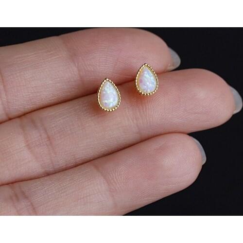 925 Sterling Silver Earrings For Women Set Gold Zircon Cute Temperament Simple Fashion Design Lady Jewelry INEFFA Anti-Allergic