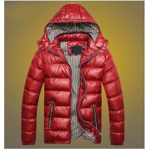 Warm Cotton Padded Waterproof Winter Jacket Mens Fashion Hooded Winter Jacket Men Winter Coat for Man Plus Size 3XL 4XL