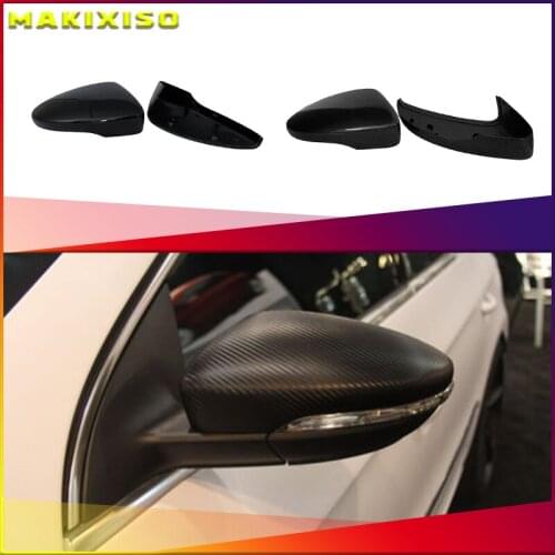 Carbon Look Side Wing Mirror Cover for VW Golf 7.5 MK7 7 GTD R GTI 6 Passat B7 CC Scirocco Polo 6R 6C MK6 Cap for Jetta 6 MKVI