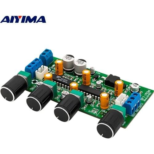 AIYIMA Amplifier Preamp Tone Board XR1075+LM1036 HI-FI Preamplifier Tone Volume Control For Speaker Amplifiers