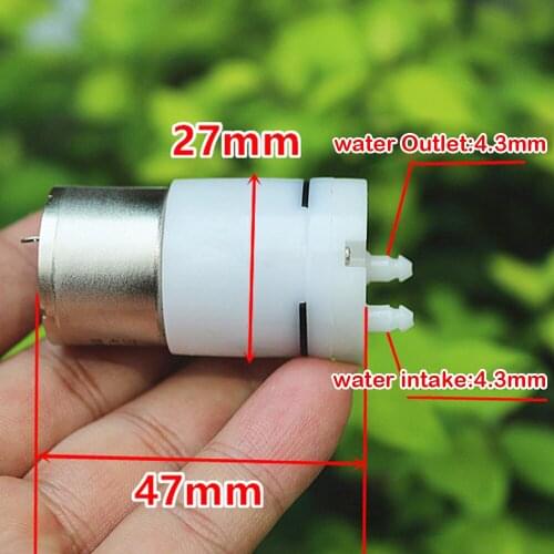 Micro 370 Water Pump Diaphragm Pump DC 12V Self-priming Pump Small Vacuum Pump Food Grade for Water Dispenser Water Pump