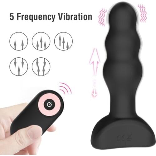Rotating A-nal Beads Vibrator Prostate Massager For Men Wireless Remote Control A-nal Plug Butt Plug Prostata Stimulator