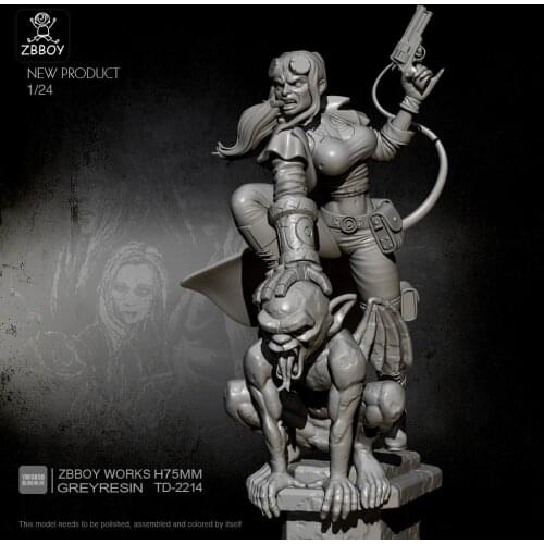 1/24 Resin Figure Kits Baroness warrior Model Self-assembled TD-2214