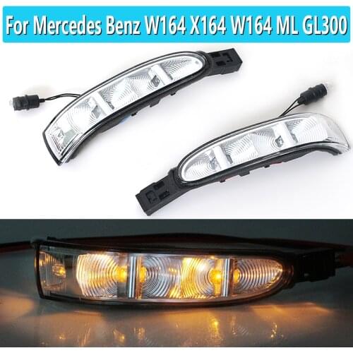 1Pair For Mercedes Benz W164 X164 W164 ML GL300 320 350 450 500 Class Passenger Side Driver L Mirror Turn Signal Light