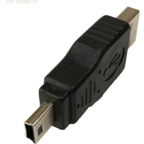 100pcs/lot Mini Usb 5pin Male Plug To A USB 2.0 Male Jack Adapter Mini 5pin Male USB Converter for MP3 Camera Car AUX