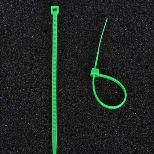 100pcs/bag Emulational Green Cable Ties Zip Tie Wraps For Artificial Lawn Plant Background Decorations