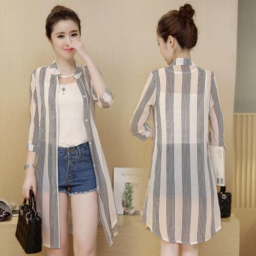 2021 Women Summer Sun-protective Kimono Cardigan Feminino Printed Shirt Female Korean Plus Size Boho Blouse Bohemian Tops L504