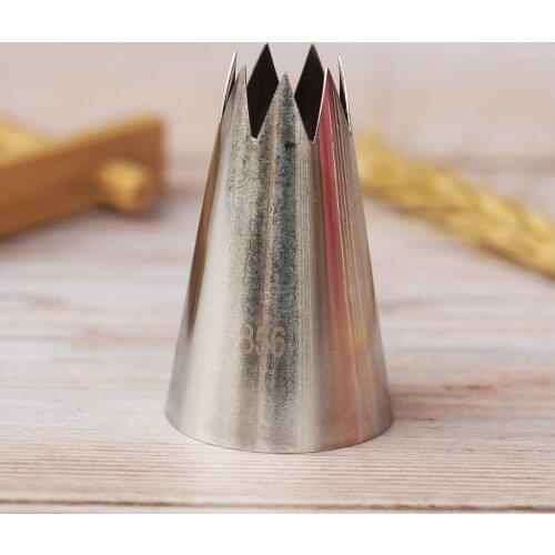 #356 Large Size Open Star Nozzle Cake Decorating Tools Stainless Steel Icing Piping Cream Nozzles Bakeware Pastry Tips